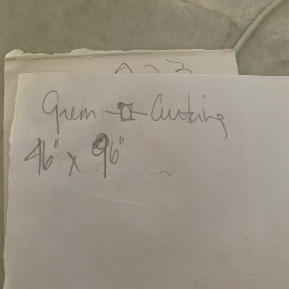 Curtains x2 panels chartreuse with geometric design inverted pleats lined - Picture 8 of 8